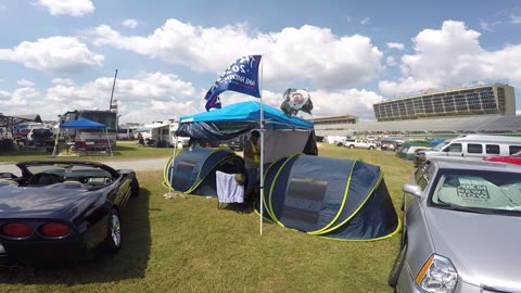 The scene at Atlanta Motor Speedway for the Quaker State 400