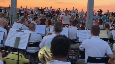 concert at sunset