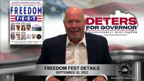 Governor: Freedom Fest Details September 10, 2022