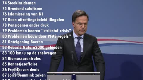 MARK RUTTE ZIET GÉÉN VERBAND TUSSEN ZIJN PREMIERSCHAP EN DE PROBLEMEN WAARMEE NEDERLAND KAMPT