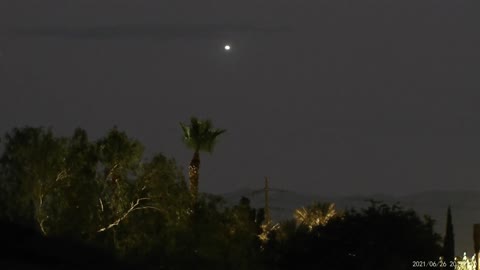 UFO in the night sky is sighted