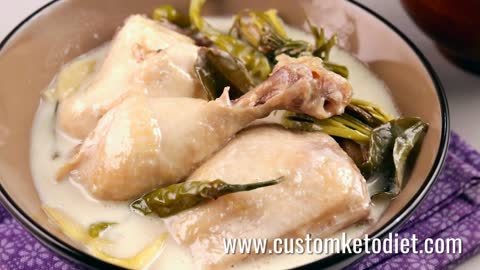 Keto Coconut Milk Braised Chicken 2