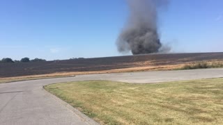 Tornado Forms From Field Fire