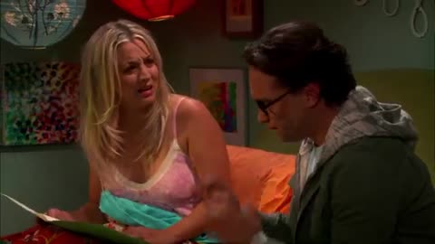 Leonard rewrites Penny’s paper on slavery making her mad - The Big Bang Theory