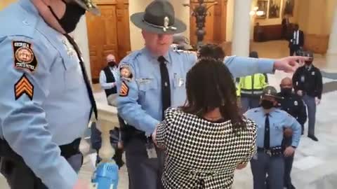 Georgia BLM storm State Capitol