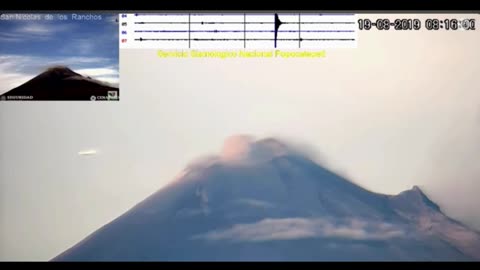 UFO Caught on Video over Mexican Volcano