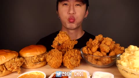 mukbang kfc asmr