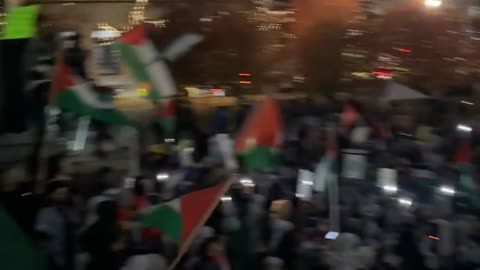 Palestine protest in Vancouver Canada