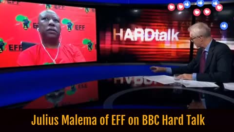 ⁣Malema silences BBC Hard talk Stephen Sackur