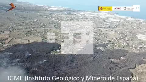 2 nuevas bocas eruptivas del volcán de La Palma vierten lava que avanza a 60-80 metros/hora