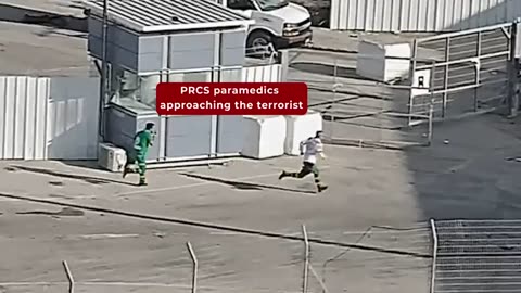 The Defense Ministry releases a clip showing Palestinian medics treating a wounded