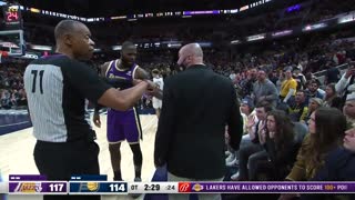 Crybaby LeBron James Triggered by Heckler