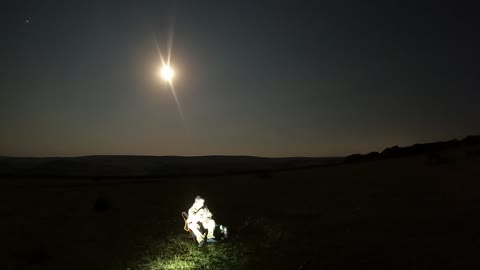 Nightlapse. Night vlog. Dartmoor . Full moon.