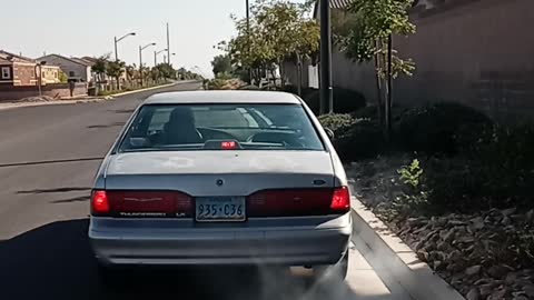 1995 Ford Thunderbird. Trick Flow Heads. Kooks headers. Burn out.