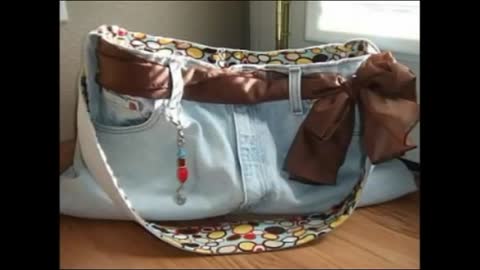 81 Creative Craft Ideas Used Jeans Bag