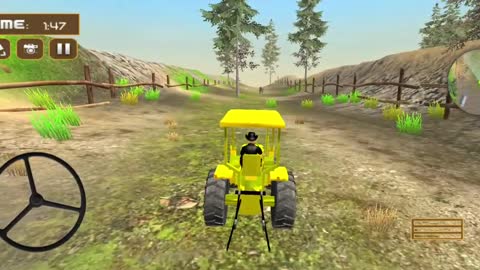 Tractor Trolley Driving Farming Simulator 3D Games _ Android Gameplay