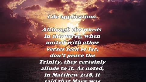 The Book of Matthew 3:17 - Daily Bible Verse Commentary