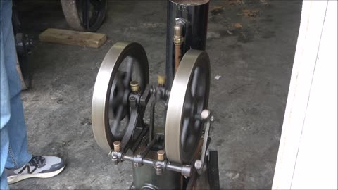 Stirling Engine - ex-water pump driver.