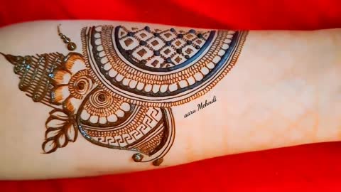 So beatifull indo Arabic Intricate Mehndi designs Front hand floral Henna designs peacock mehndi