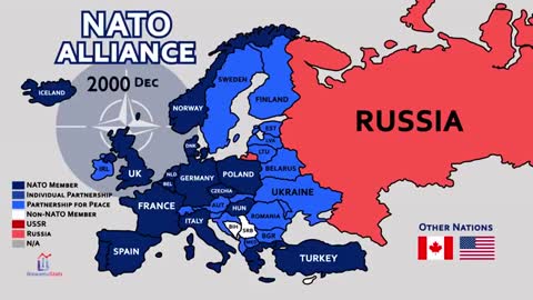 Nato Expansion Vs Russia Expansion Timeline over the years- very informative