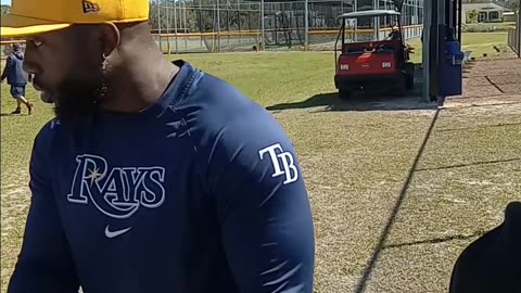 Randy Arozarena signing autographs!!!! 2024 Tampa Bay Rays Spring Training #mlb #rays