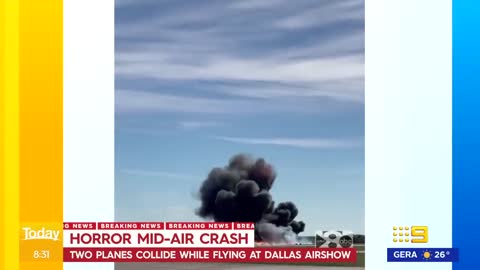 Two aircrafts collide in tragic mid-air crash during US air show