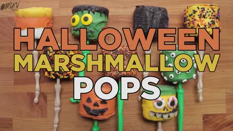 Halloween Marshmallow Pops - So Good They're Scary!