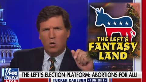 Tucker calls out Dem party a "child sacrifice cult"