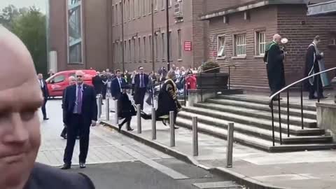 “War Criminal!” Hillary Clinton Booed, Heckled, Jeered Outside Queen’s University Belfast