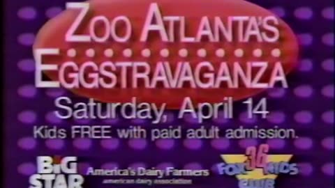 April 1990 - Promo for Zoo Atlanta's Eggstravaganza