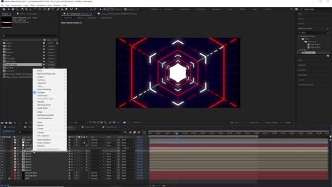 6 - 3D графика и 3D слои в AE - 4. Создание VJ-loop. Финализация композиции