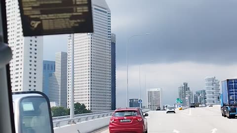 Car drive in Singapore