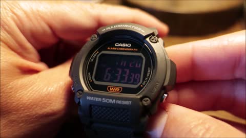 Casio W-219H-8BV Overview 01.21.22