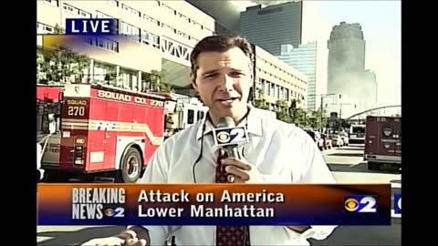 9 11 WTC7 Damage Fires & Collapse Vince DeMentri WCBS Raw Footage & Reports