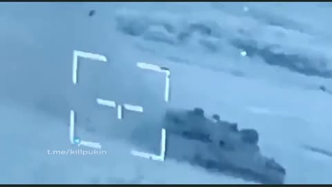 Ukrainian Stugna-P ATGM strike