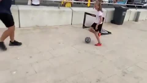 Amazing talent Girl in football