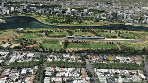 Albert Park F1 Melbourne arial lap