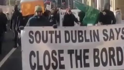 #Ireland #Dublin The Irish demonstrate to stop immigration