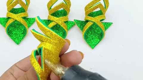 Handmade Christmas ornaments making for home decoration