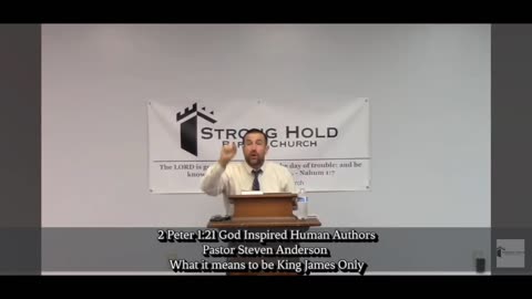 2 Peter 1:21 God Inspired Human Authors | Pastor Steven Anderson