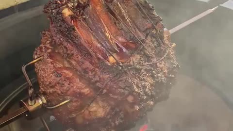 Prime rib on the Kamado Joe