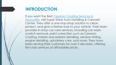 Best Ceramic Coating Services in Thorncliffe