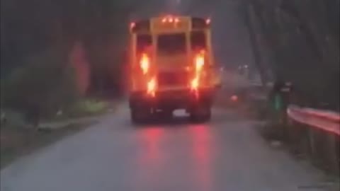 Mailbox Mangled by School Bus