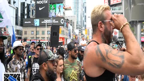 Chris Sky at Dundas Square Toronto Canada 09/25/21