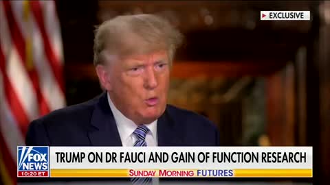 President Trump: I didn’t fire Fauci because you'd have a firestorm on the Left.