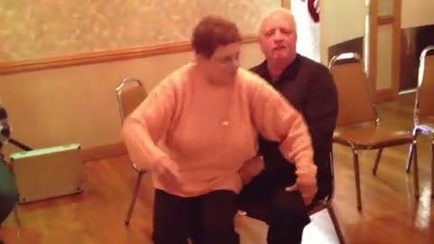 Older women doing fun lapdance