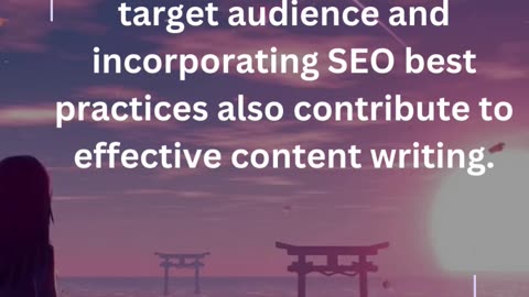 What are some key elements of effective content writing?