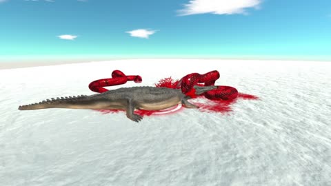 Titanoboa vs Machimosaurus - Animal Revolt Battle Simulator