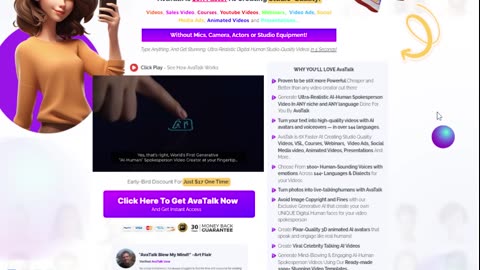 AvaTalk - Generative AI Video Creator