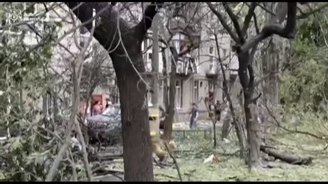 Aftermath of Russian airstrike in Mykolaiv, Ukraine. At least three dead| Nation Now ✅